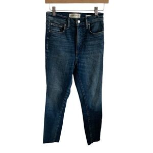 Aritzia Denim Forum Blue Jeans - The Lola High Rise Skinny Crop